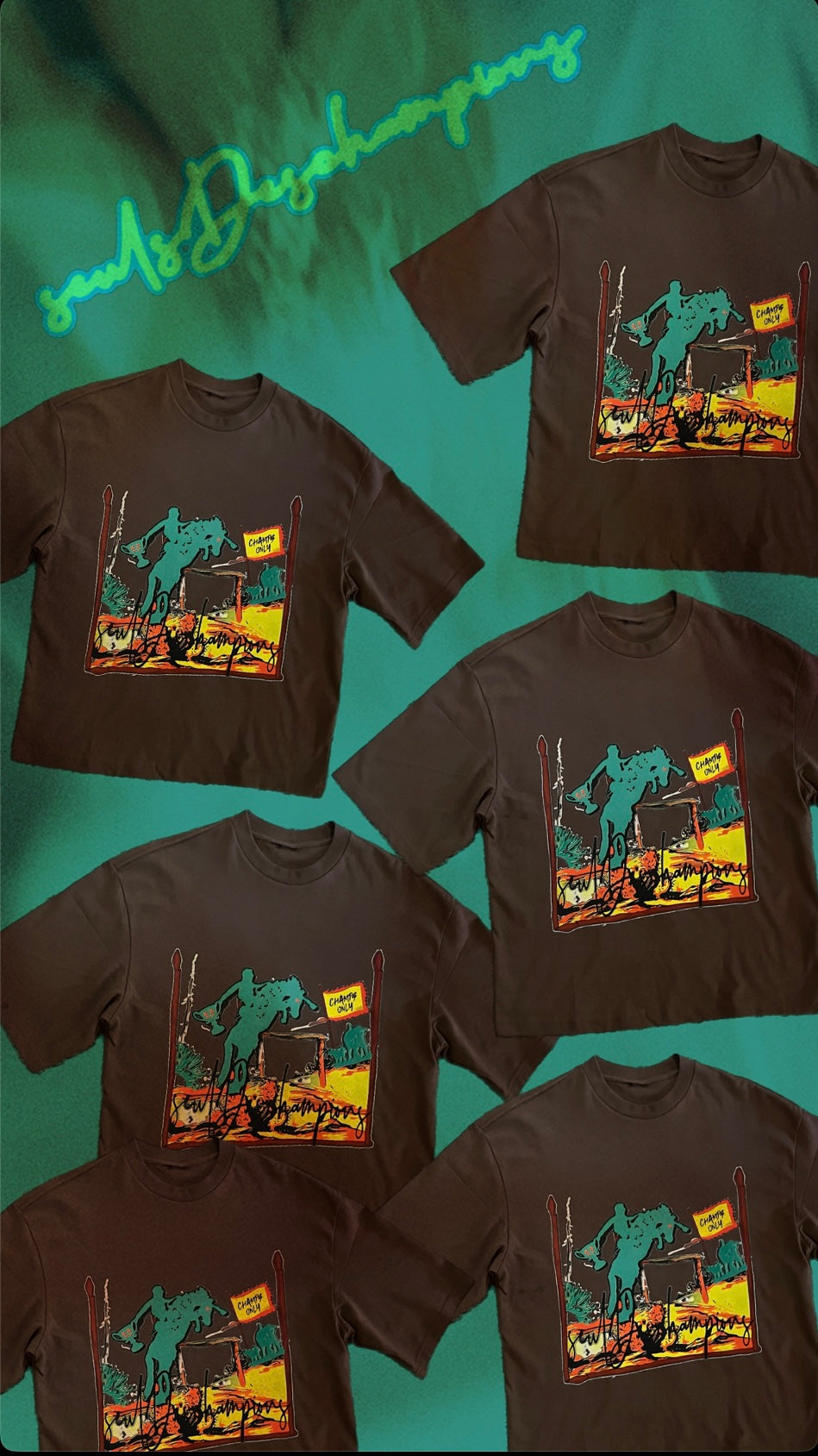 “Horses & Trophẽs” Oversized Tee