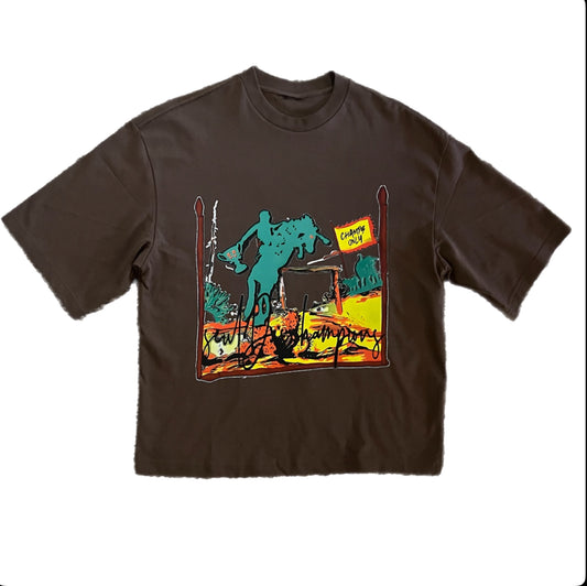 “Horses & Trophẽs” Oversized Tee